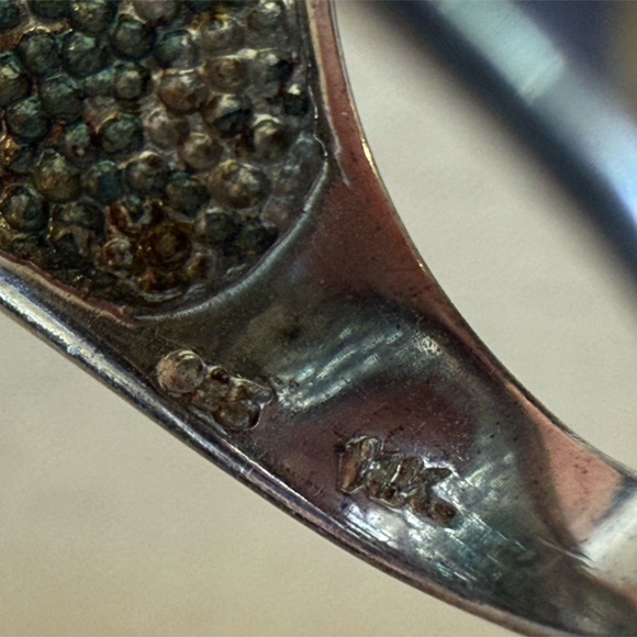 BADAVICI 925 Sterling Silver Vintage Real Rutilated Quartz Ring Size 7 - Picture 5 of 7